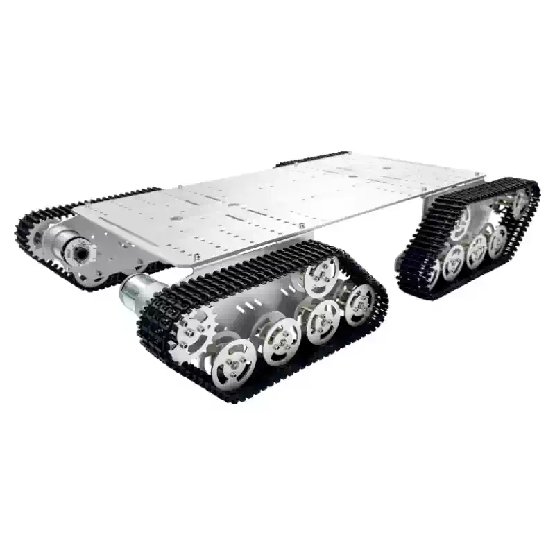 Châssis de robot intelligent à chenilles métalliques à 4 entraînements