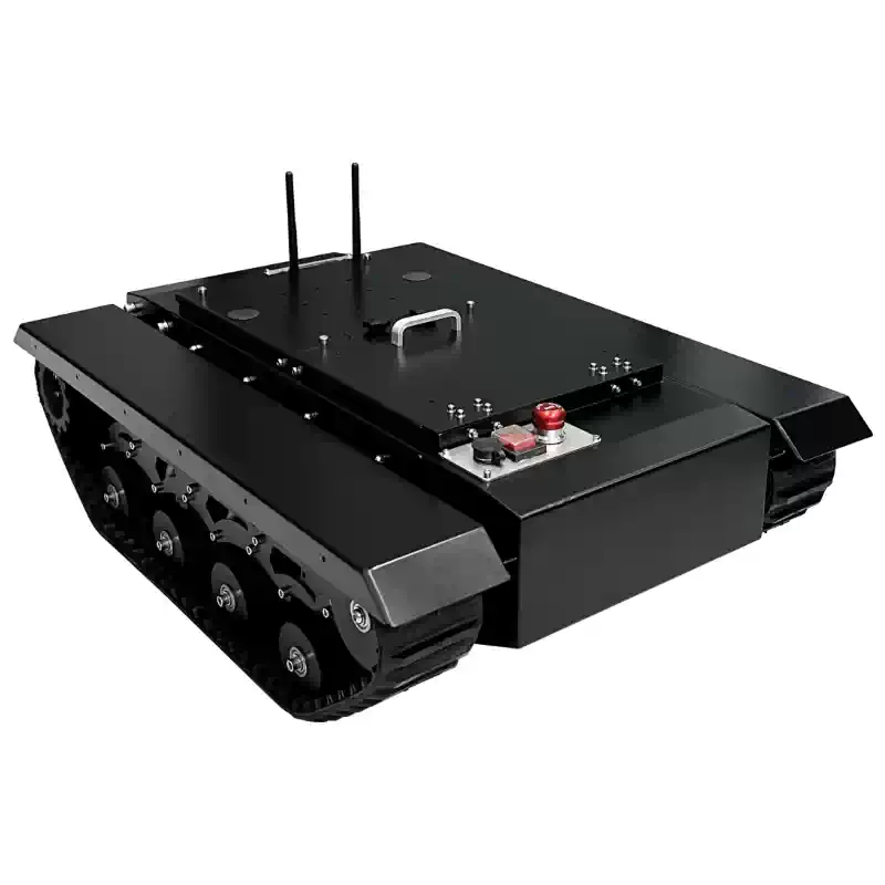 Châssis de robot industriel à chenilles en caoutchouc tout terrain