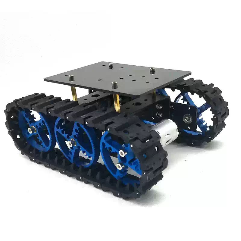Mini châssis de robot intelligent à chenilles en caoutchouc
