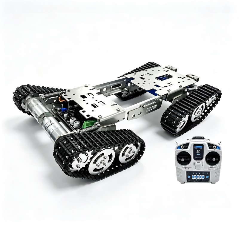 Plate-forme sur chenilles tout-terrain à châssis de robot sur chenilles